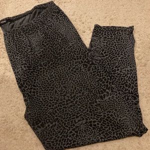 Black Cheetah Print Leggings Size 6x